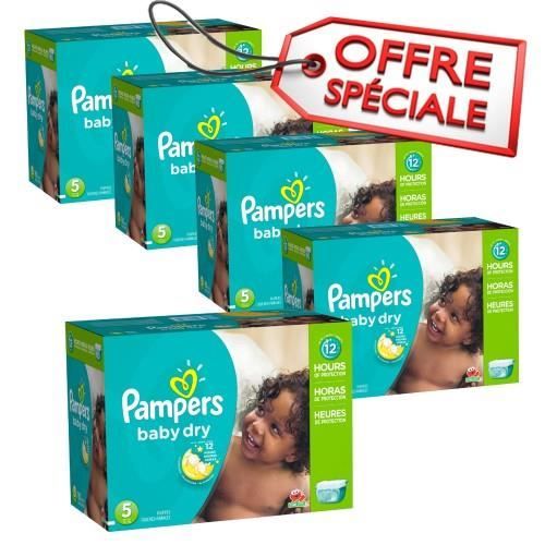 336 Couches Pampers Baby Dry taille 5 Cdiscount Puériculture & Eveil bébé