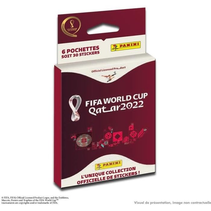 Album de stickers PANINI - World cup Qatar 2022 - 6 pochettes blister