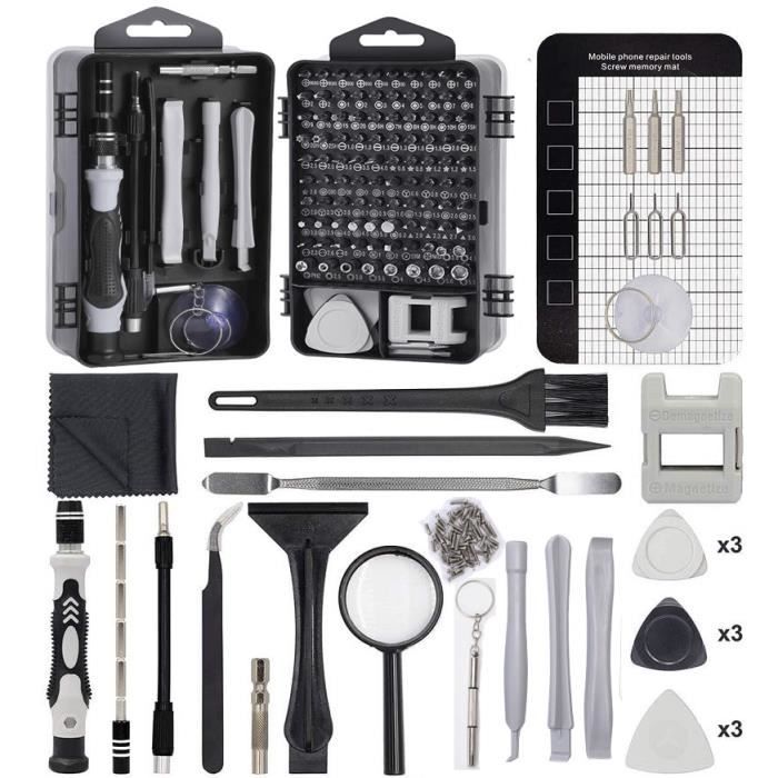 Kit d'outils de réparation de tournevis de précision 68 pièces