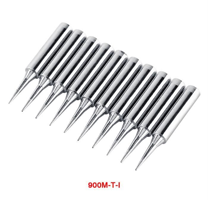 VURYAPI Lot De 10 Pointes à Souder 900M-T-I – Cuivre Sans Oxygène, Nickelé, Sans Plomb – Compatible Hakko, Yihua, Aoyue – Idéal Pour Soudure SMD Précise