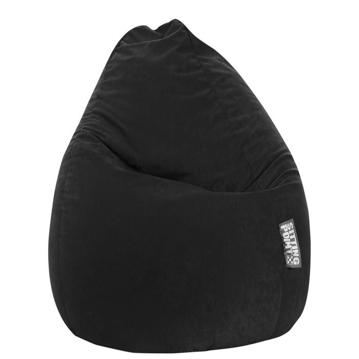 Pouf SITTING POINT Easy XXL Noir Polyester Intérieur 80x140 cm Cdiscount Maison