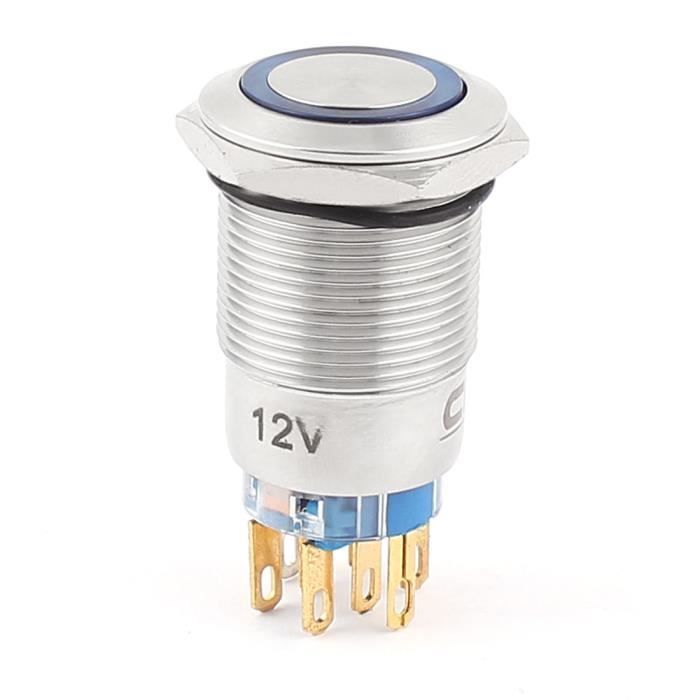 BOUTON POUSSOIR POUR OUVERTURE SOURCINGMAP® AC 220V 5A 8 Broche 1NO 1NC — free download
