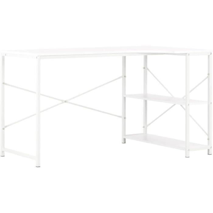 Meuble Informatique Odin Blanc Vicco - Avec Tiroir, Moderne Et Compact