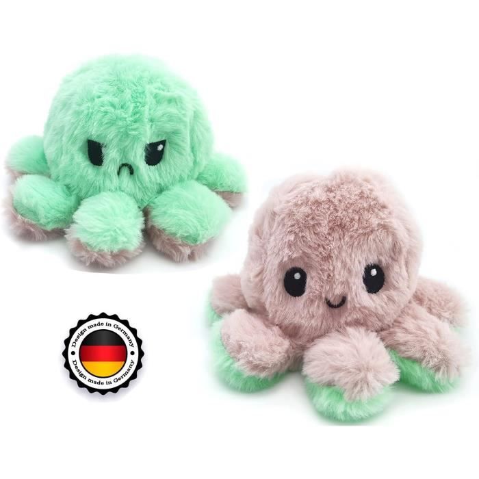 Knuffis Pieuvre Peluche r?�versible Peluche Pieuvre Reversible Poulpe Peluche Reversible 20cm11 
