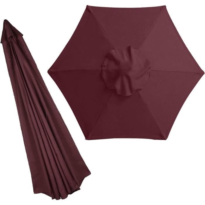 Rechange Telo per Ombrellone 2m/3.5m Baldacchino Ricambio Ombrellone per 6 Braccia/8 Braccia, Copertura per Ombrellone In Tessuto Di Ricambio per Giardino Tettoia di Ricambio (Q2,6ribs:2.5m/8.2ft
