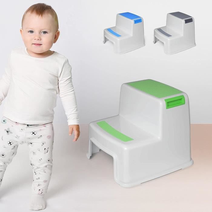 Marchepied Enfant BEARTOP - Super Stable (60kg!) - Antidérapant - Pour Salle De Bain Et Toilettes - Garantie 3 Ans