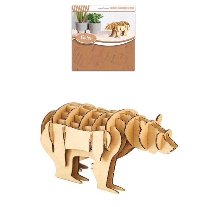 Déco Carton 3D Cheval - Assemblage Facile Pour Décoration Murale Ou Bureau, Grand Modèle