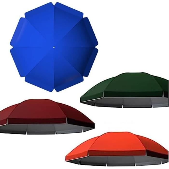 Toile De Rechange Pour Parasol, Toile Parasol 8 Baleines 3M 6 Baleines