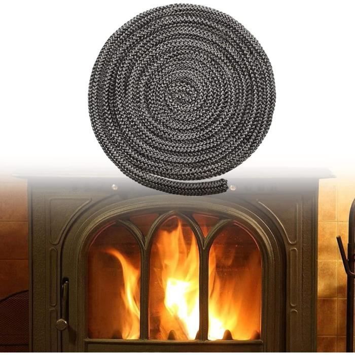 Joint De Porte Pour Poêle À Bois Noir 12 Mm X 2 M[H1507] Cdiscount Bricolage