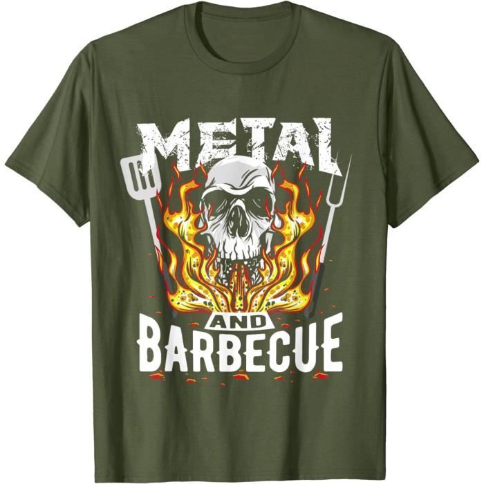 Débardeur Homme Heavy Metal & Barbecue – Hard Rock Biker BBQ Style Rockabilly