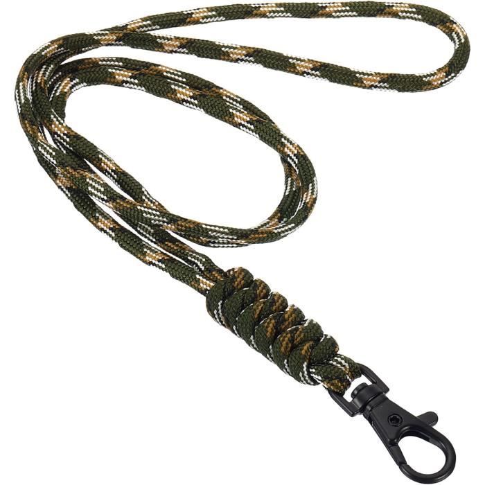 Lanière De Cou Pour Badge - Sangle Porte-carte ID - 45 Cm Noir - Polyester - 9