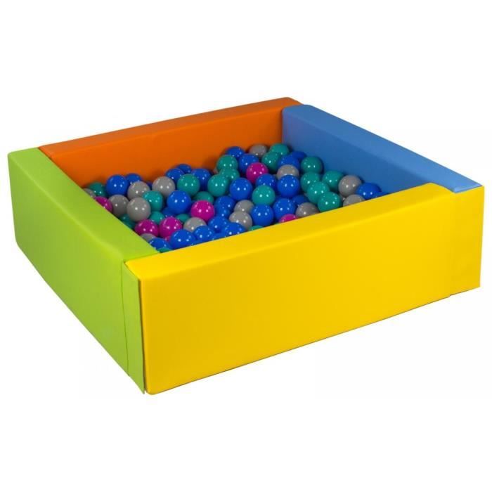 Velinda Set De 900 Balles,Boule Colorée En Plastique Souple,O7cm,Enfant, Piscine,Jouets (Couleurs Des Balles: Blanc