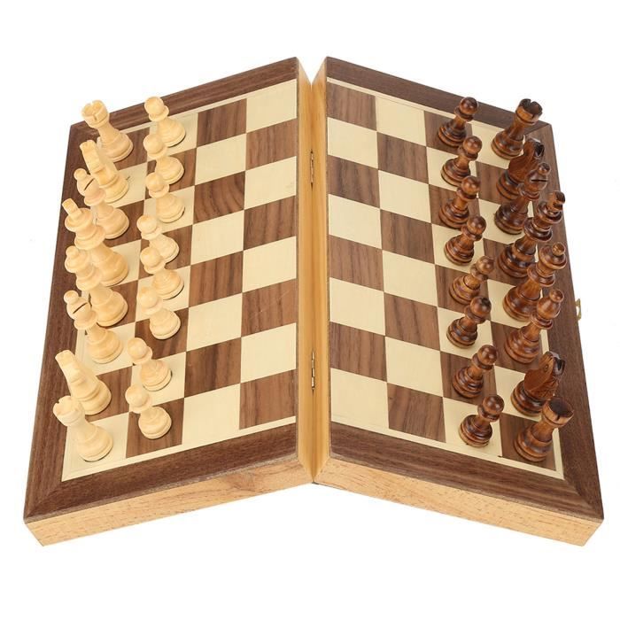 Jeu D'échecs Magnétique, échiquier En Bois 3 En 1, Jeu D Echec 29 X 29