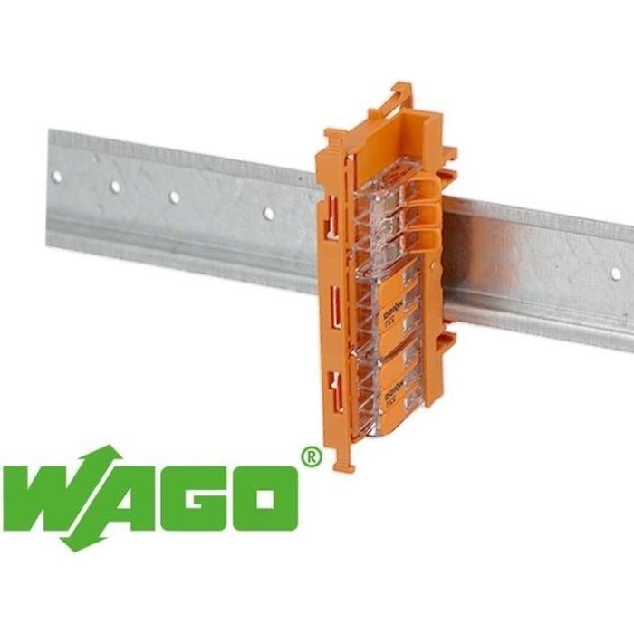 Support de fixation borne Wago gamme 221-4