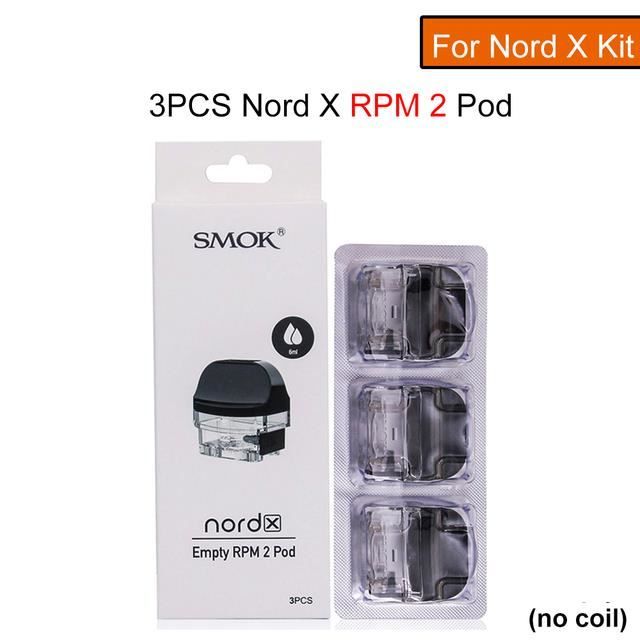 ALLUME-CIGARE,3PC Nord X RPM2 Pod--cartouches vides de remplacement ...