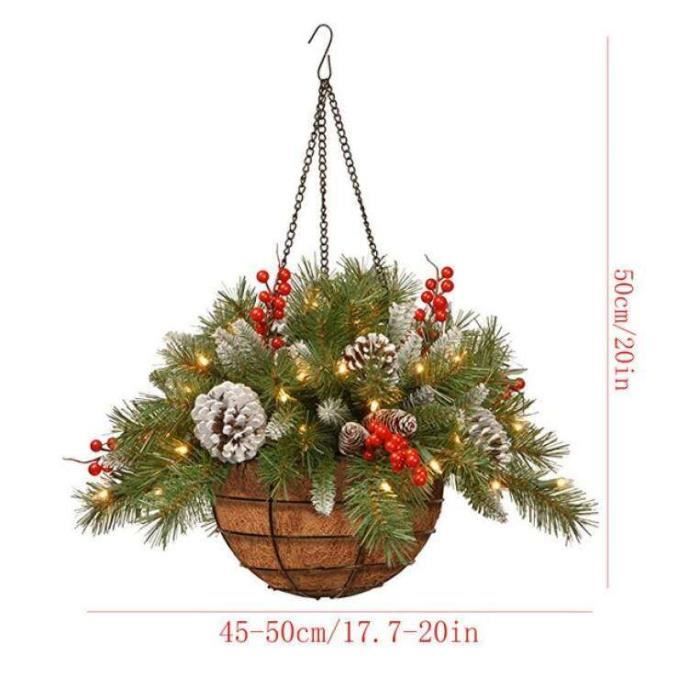 Grand sac de rangement pour couronne de Noël - Rouge - Durable