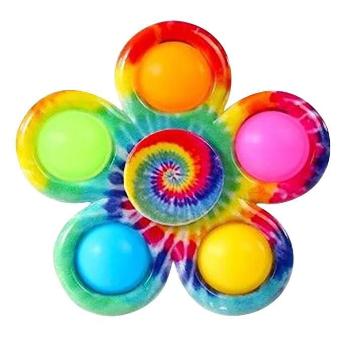 Lot 2] Push POP IT Fidget Toy en Silicone Carré Multi-couleur Jouet Anti Stress à Bulles - New