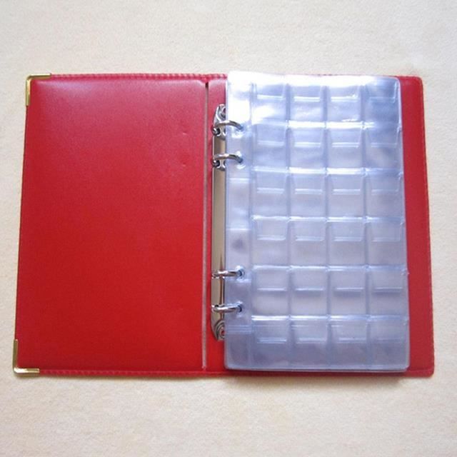 ALBUM PHOTO,RedAlbum de 480 pochettes pour pièces de Collection