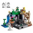 Lego 21189 Minecraft Le Donjon du Squelette, Jouet Construction, Figurine Squelette avec Accessoires, Grotte, Jeu Educatif, E-1