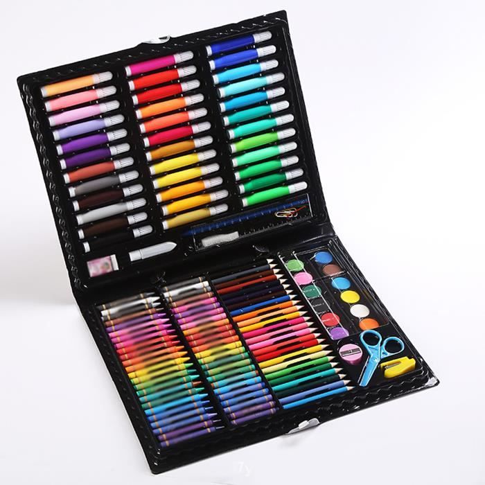 Coffret de luxe peinture crayons de couleur pastels - Cdiscount