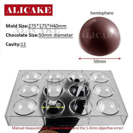Moule à chocolats en polycarbonate x 4 cavités Cöne - Equipe Cuisine