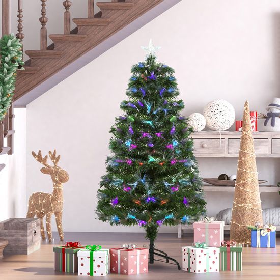 Sapin De Noël Artificiel Lumineux 120 Cm 16 Lumières LED