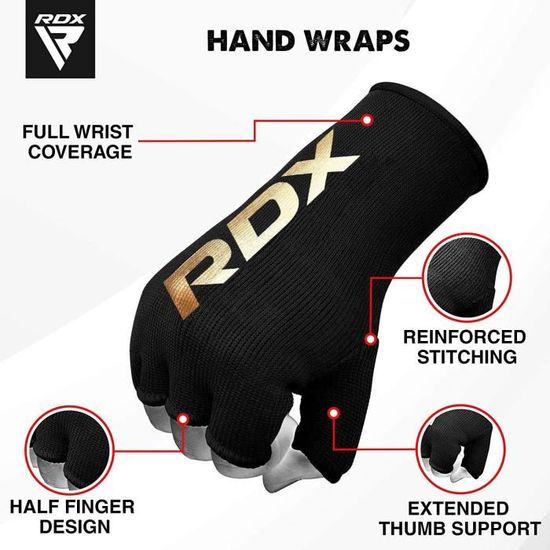 RDX Sous Gants Protège Poignet Boxe Bandes Bandage MMA Bande d'entrainement  Muay Thai Wrist Guard - Cdiscount Sport