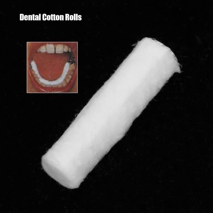 Rouleaux De Coton Dentaires 100 Pcs / Sac Boules De Coton Roulées Dentaires  Coton Dentaire Naturel Rouleaux Coton