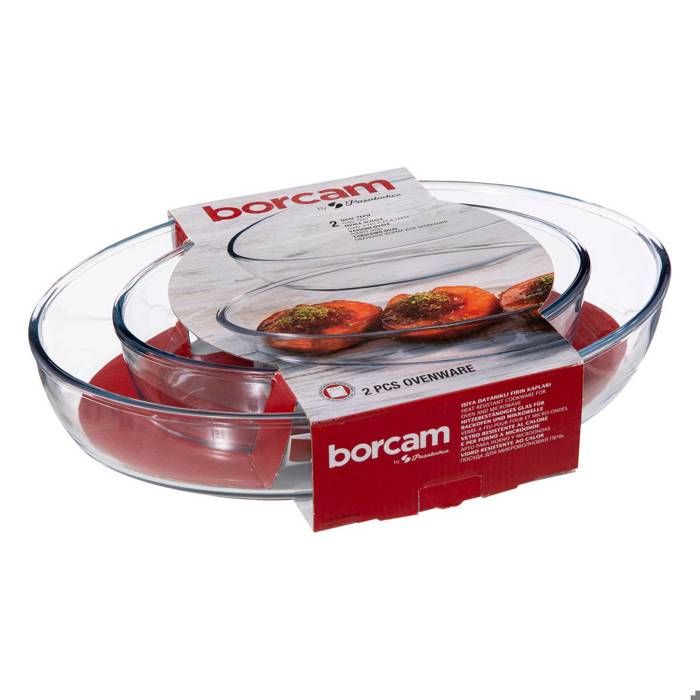 FIVE Simply Smart Plat à Four Ovale Verre Avec Couvercle 26 Cm – Transparent, Micro-ondes, Four & Lave-Vaisselle