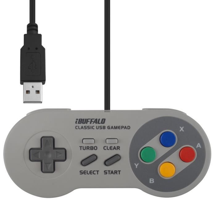 IBuffalo Super Nintendo Turbo SNES Cl USB r tro Classic pour PC