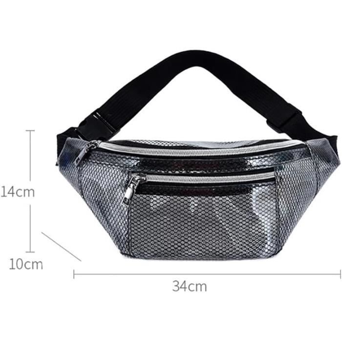 Sac Banane Homme Femme Sac Ceinture En Mesh Transparent Sac