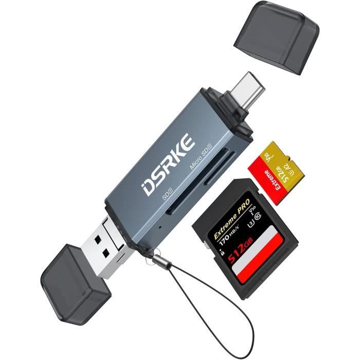 USB C Lecteur de Carte Mémoire Adaptateur Micro USB et USB 2.0 Lecteur de  Carte SD Compatible avec MacBook Pro-Mac- iPad Pro G[27] - Cdiscount  Informatique