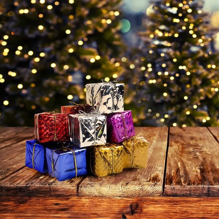 80 Mini Coffrets Cadeaux Décoration Sapin de Noël à Suspendre 4cm 223 -  Cdiscount Maison