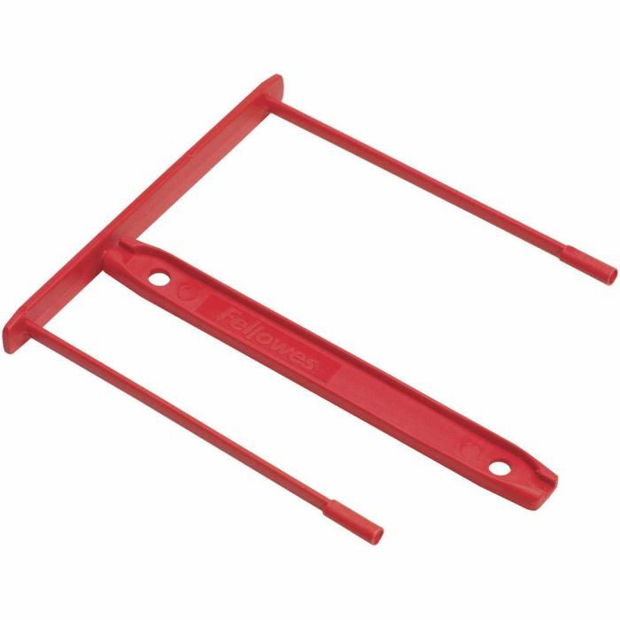 Clips pour archive - Fellowes - Transit - 80 mm - Rouge - Pack de 100 ...