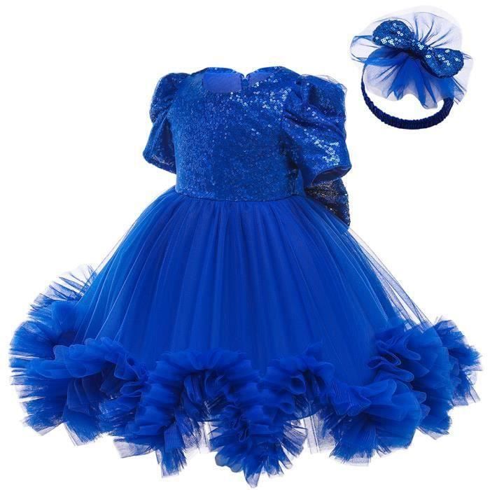 Robe à paillettes pour bébé fille tenue princesse de fête Costume