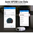 Autel AP200 Adaptateur Diagnostic Auto OBD2 Bluetooth pour Tous les Systèmes avec Codage d’Injecteur-2