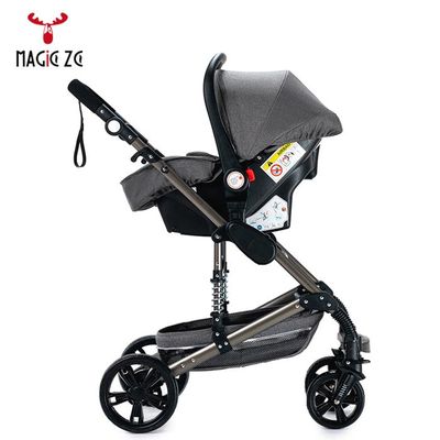 Poussette Bébé 0-3 Ans Pliable à Une Main Avec Tige COSTWAY