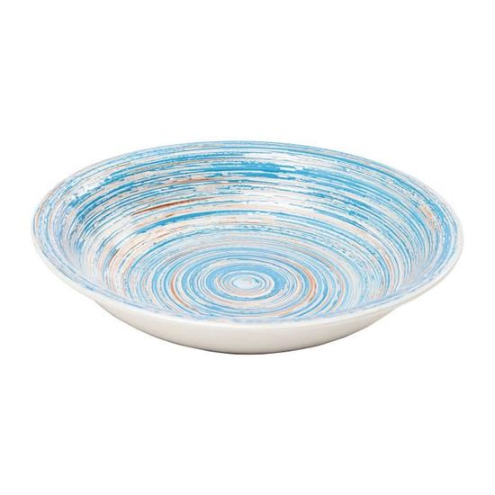 Assiettes creuses Swirl Blue 21cm set de 4 Kare Design