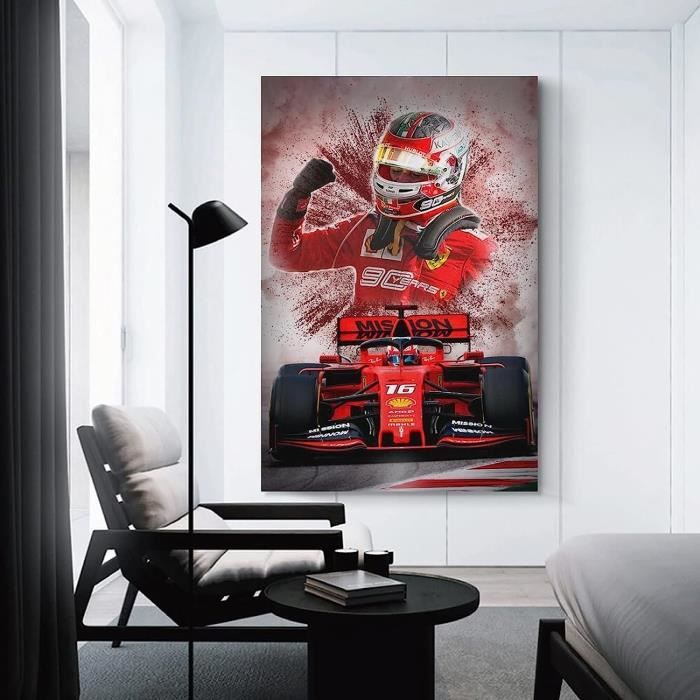 Poster De Voiture De Course F1 Charles Leclerc Formule 1