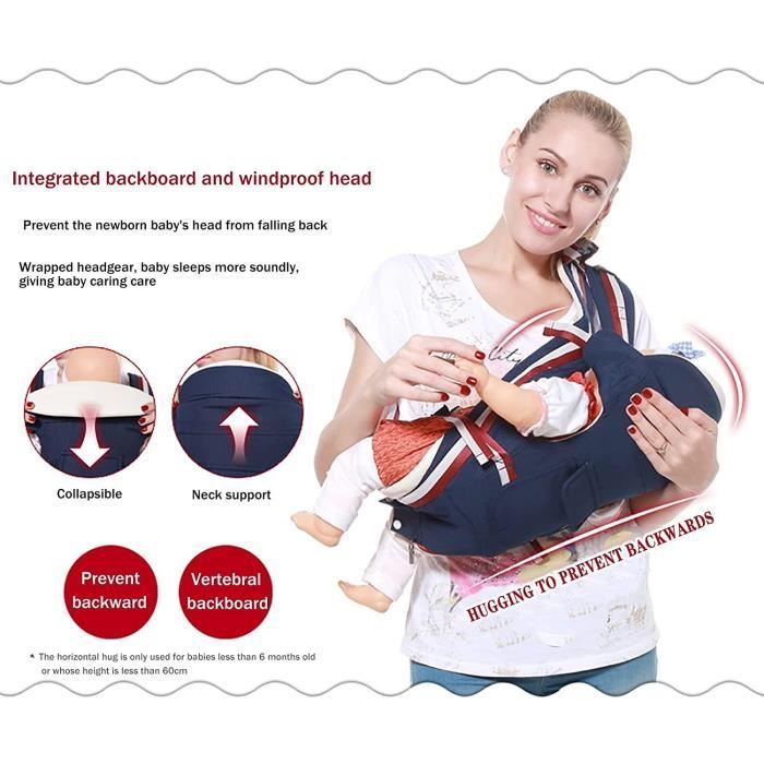 Tomaibaby Porte-Bébé Avec Siège De Hanche Infantile Nouveau-Né Siège De