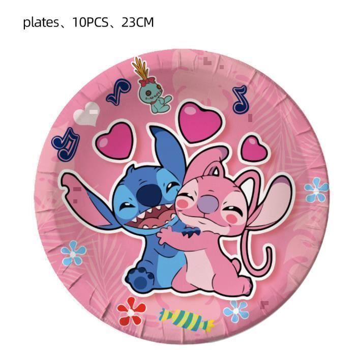 Kit Décoration Anniversaire Stitch 99 Pièces - Thème Enfants Complet Avec Ballons, Bannière, Vaisselle Et Accessoires