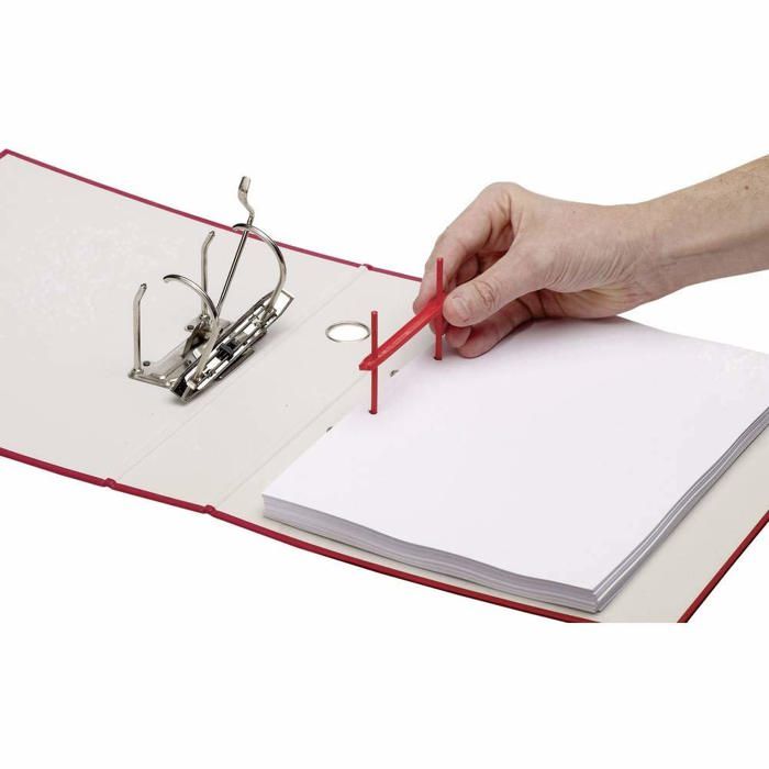 Clips pour archive - Fellowes - Transit - 80 mm - Rouge - Pack de 100 ...