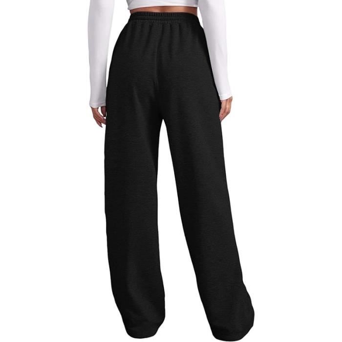 Pantalon jogging 7/8ème noir femme | Bréal