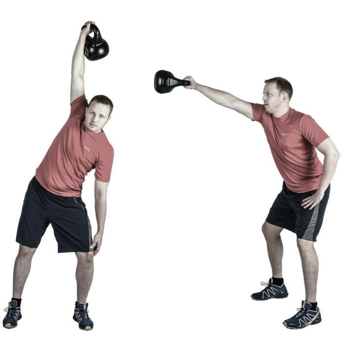 FITFIU SHAPES KIT - Pack Fitness 4 En 1 : Kettlebell 3.2kg + Dragonnes 0.5kg + Haltères 2kg + Disques Glisseurs