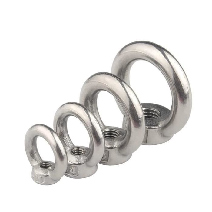 Lot De 2 écrous Hexagonaux En Acier Inoxydable 18-8, Filetage à Gauche 5/16"-24 - Pour Applications Spécifiques Inversées | Filetage Inversé