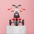 Tricycle pour enfants Laizere® Rouge et Blanc - 2 en 1 avec pédales et panier de rangement - 18 mois à 6 ans-3