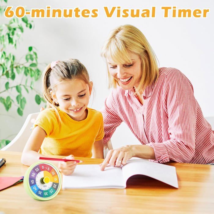 Minuteur Visuel – Horloge éducative Silencieuse Pour La