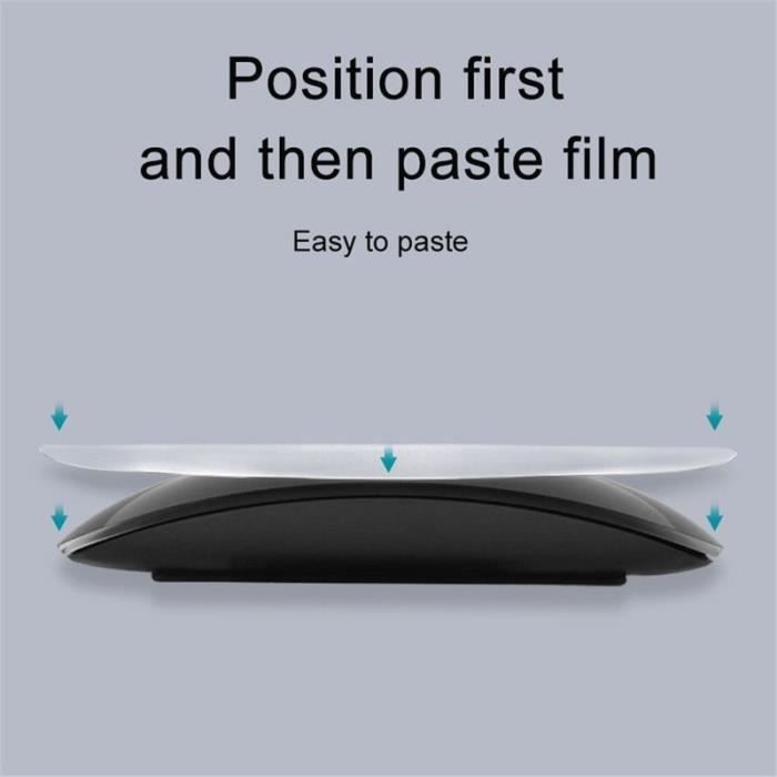 Lot De 3 Pochettes Universelles Adhésives Fines Pour Souris Magic Mouse Avec Adhésif Réutilisable, Sans Résidus De Colle, Compatible Avec Ordinateur, Ordinateur Portable, Bureau, Maison (gris, Noir