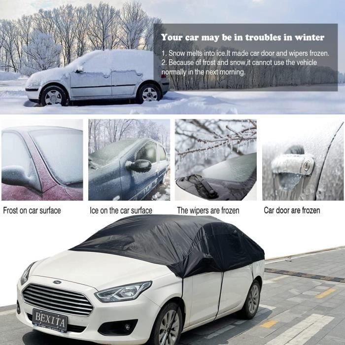 Pour hayon - Demi-housse de voiture imperméable pour l'hiver, pare-soleil,  Protection contre la poussière, la - Cdiscount Auto