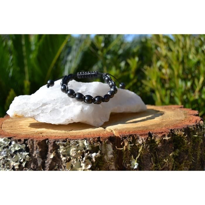 Bracelet Shungite Shungit Test De Conductivite Pierre De Guerison Russe Emf Protection Contre Les Radiations Shamballa u8512 Shamballa Achat Vente bracelet gourmette Bracelet Shungite Shungit Test De ...